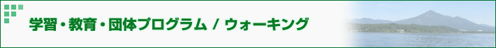 学習・教育・団体プログラム/ウォーキング