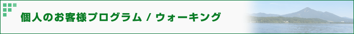 個人のお客様プログラム/ウォーキング